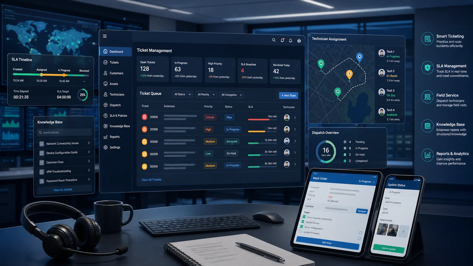 DenRama TSMS - Technical Support Management System