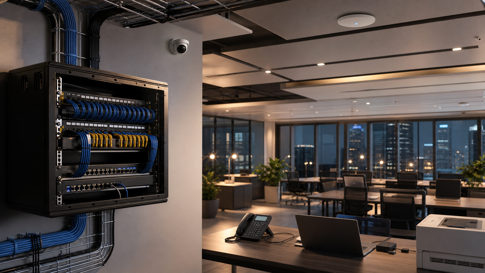 Desain Jaringan Kantor yang Stabil untuk Perangkat Kabel dan Wireless
