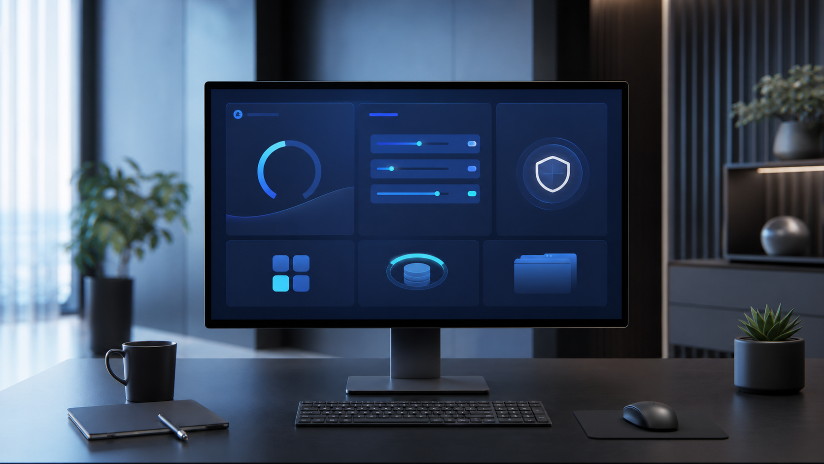 Ilustrasi konsep utama Tips Merawat Windows 10/11 agar Tetap Ringan dan Aman untuk Kerja Harian