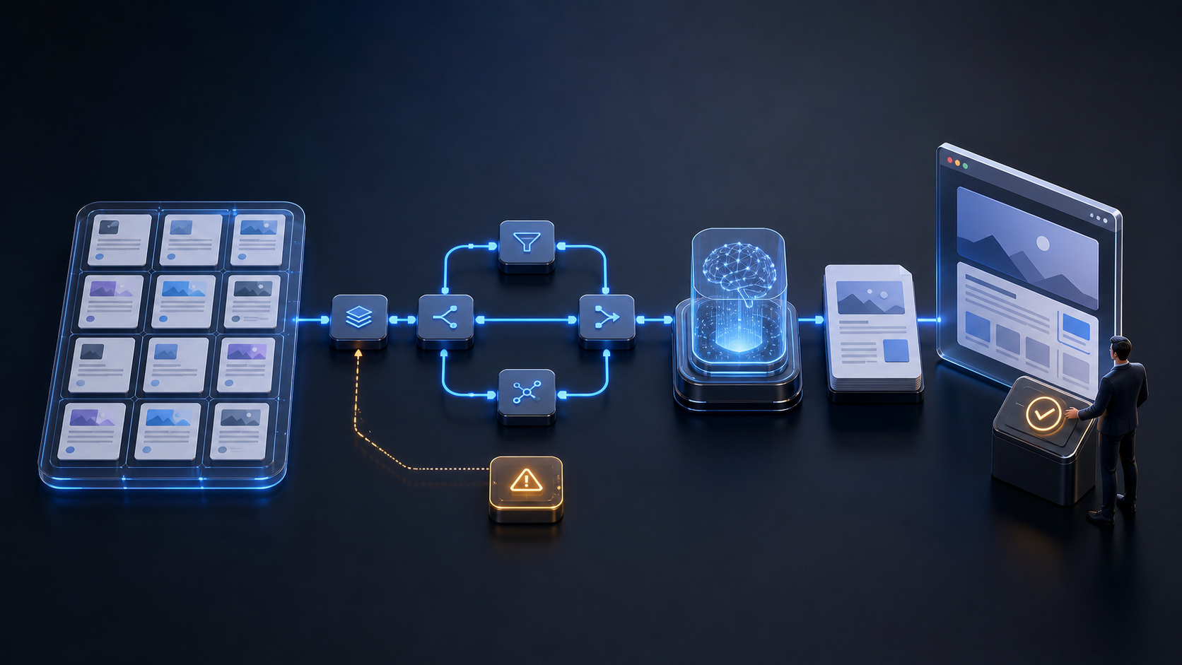 Diagram alur troubleshooting Tutorial Membangun Workflow Konten Otomatis dengan n8n