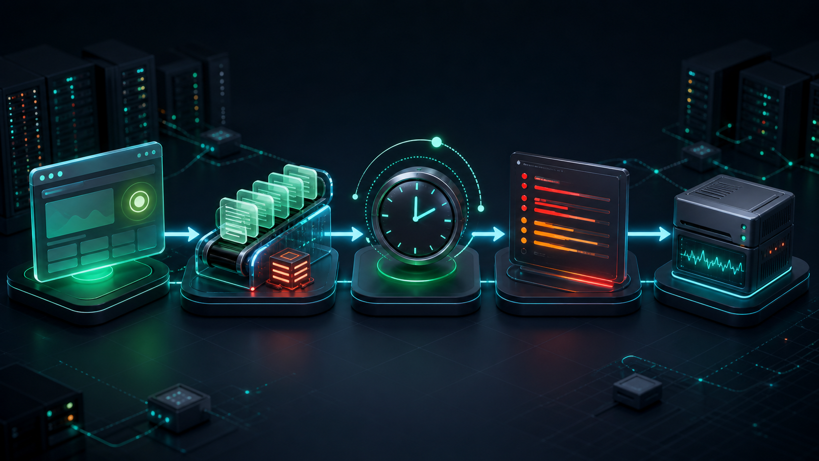 Diagram alur troubleshooting Tutorial Monitoring Aplikasi Laravel, Queue, Scheduler, dan API